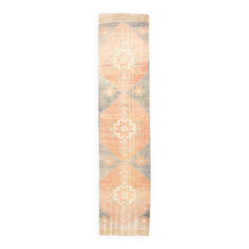 3x12 oriental vintage runner rug.
