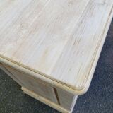 Louis Philippe rustic buffet, vintage, renovated in solid wood, 185cm.