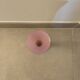 Soliflore vase opaline rose vintage