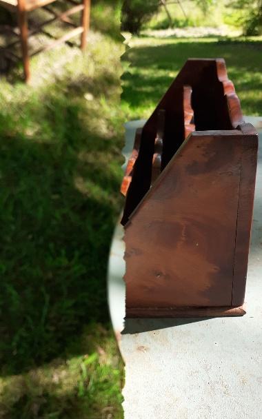 Wooden letter holder