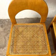 Set of 4 caned chairs Arcadia by Tagliabue di Cascina Armata, 1970-80.