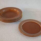 Set of 6 earthenware plates Made in Italy