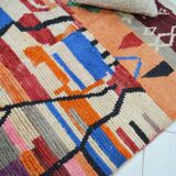 Multicolored moroccan berber carpet 200 x 147cm