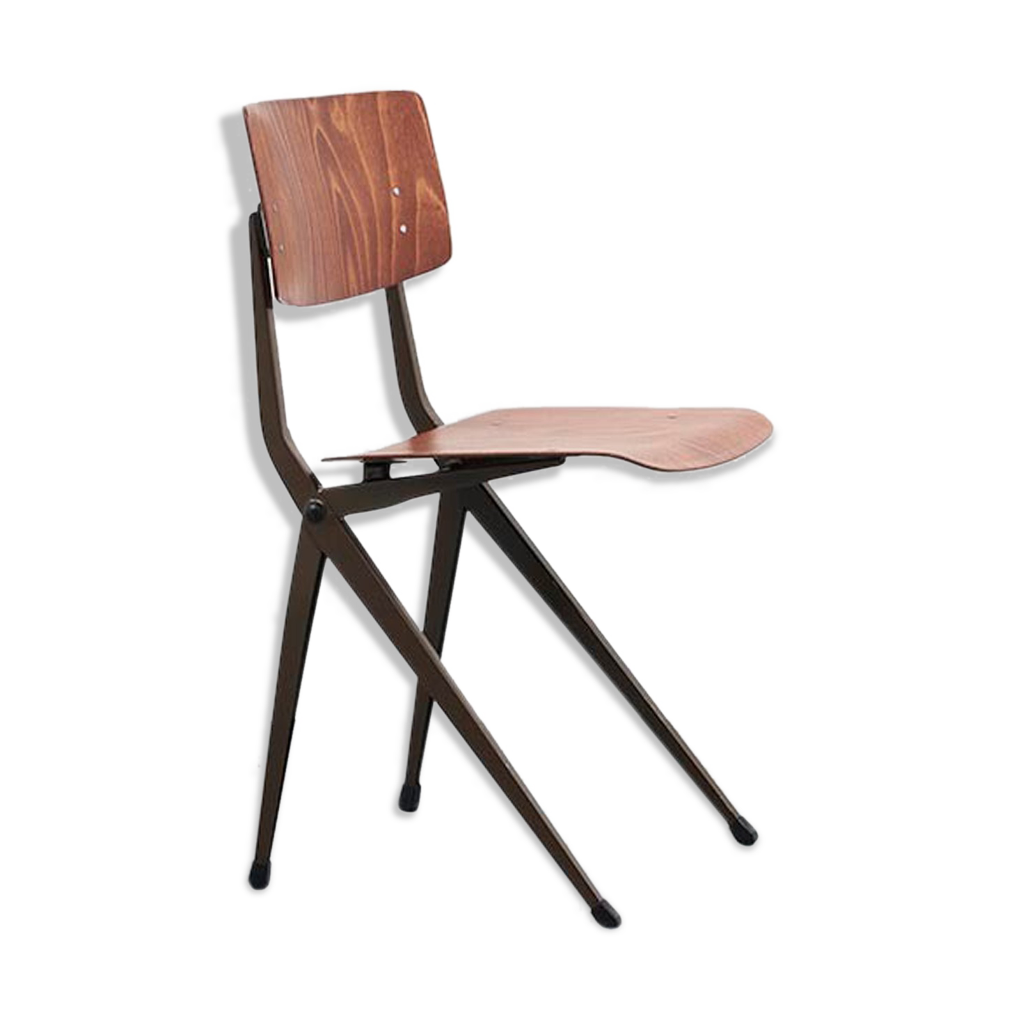 Marko S201 "Spinstoel" Oak / Brown Chair