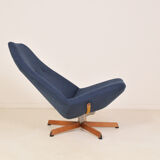 Scandinavian swivel armchair in oak - Madsen & Schubell - 1970