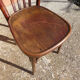 Set of 4 bistro chairs in curved wood Thonet
