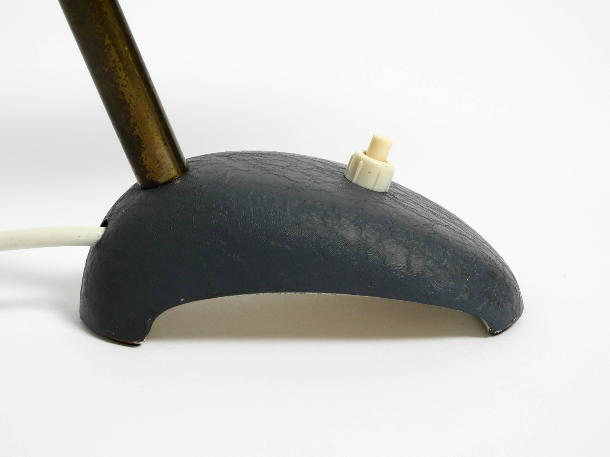 Small 1950s table lamp with metal gooseneck from Gebrüder Cosack Germany