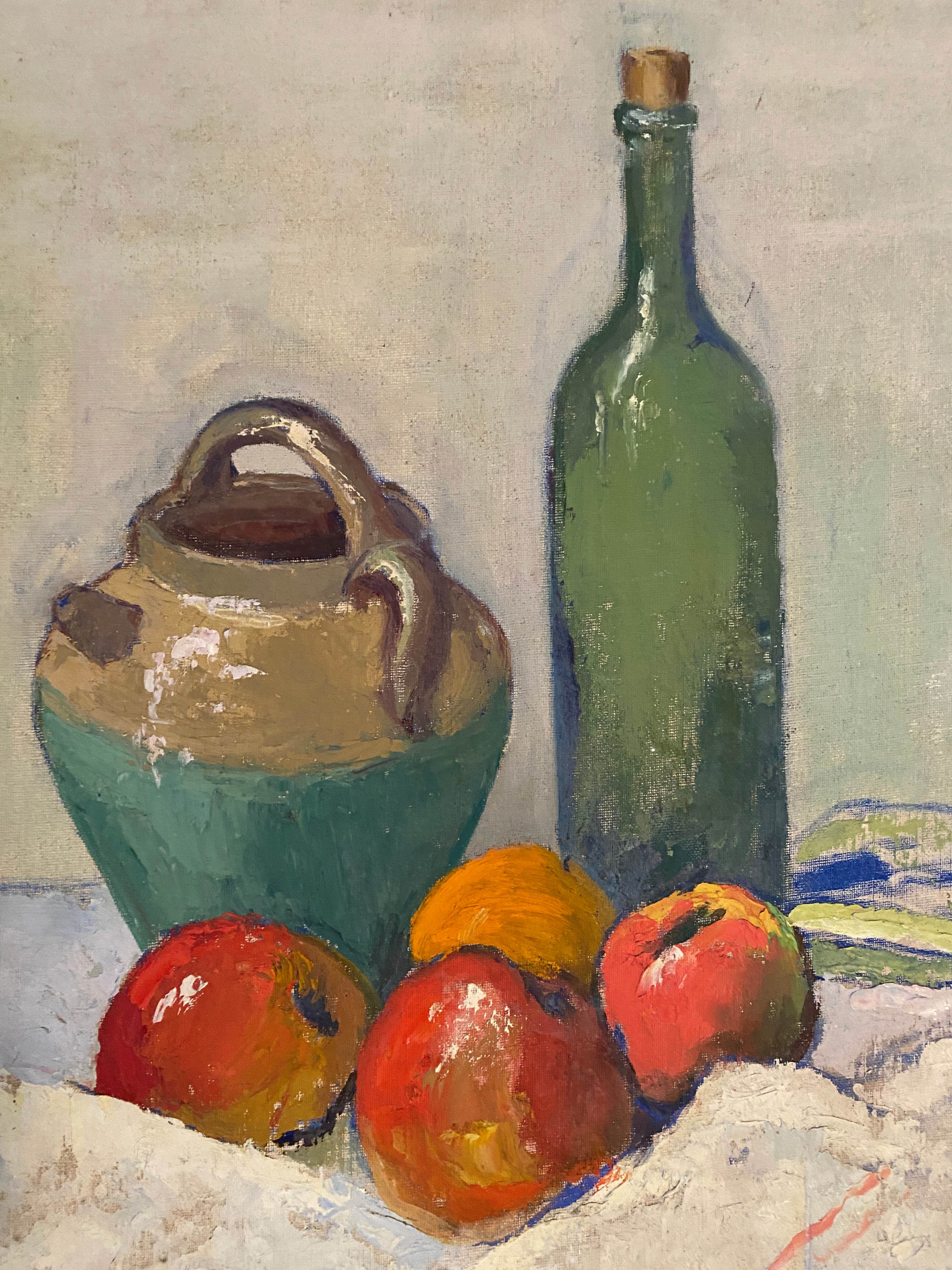 Table "Apple composition" HSP early XX° post impressionist