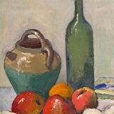Table "Apple composition" HSP early XX° post impressionist