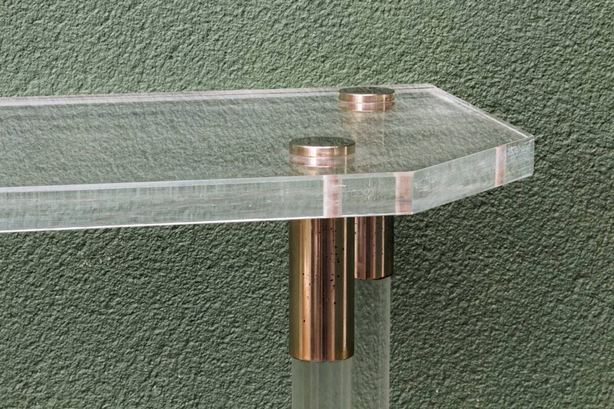 Console, altuglass, années 1970, dans le goût de Charles Hollis Jones