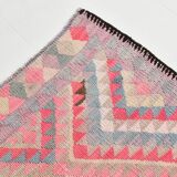 Pink Kilim Runner Rug, 94x404Cm