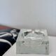 Vintage Brutalist schaal / asbak ijsglas
