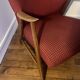 Red Houndstooth Armchair
