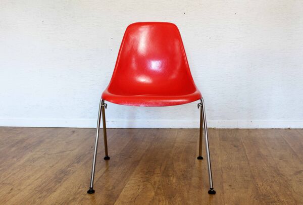 Set de 4 chaises en fibre de verre stella 1970