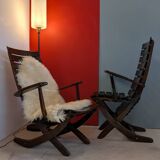Pair of vintage Triconfort "relax" armchairs