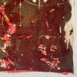Original lithograph – Red & Black Gesture Lyrical Abstraction 60-70
