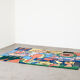 Corneille art rug scandinavia 1970s