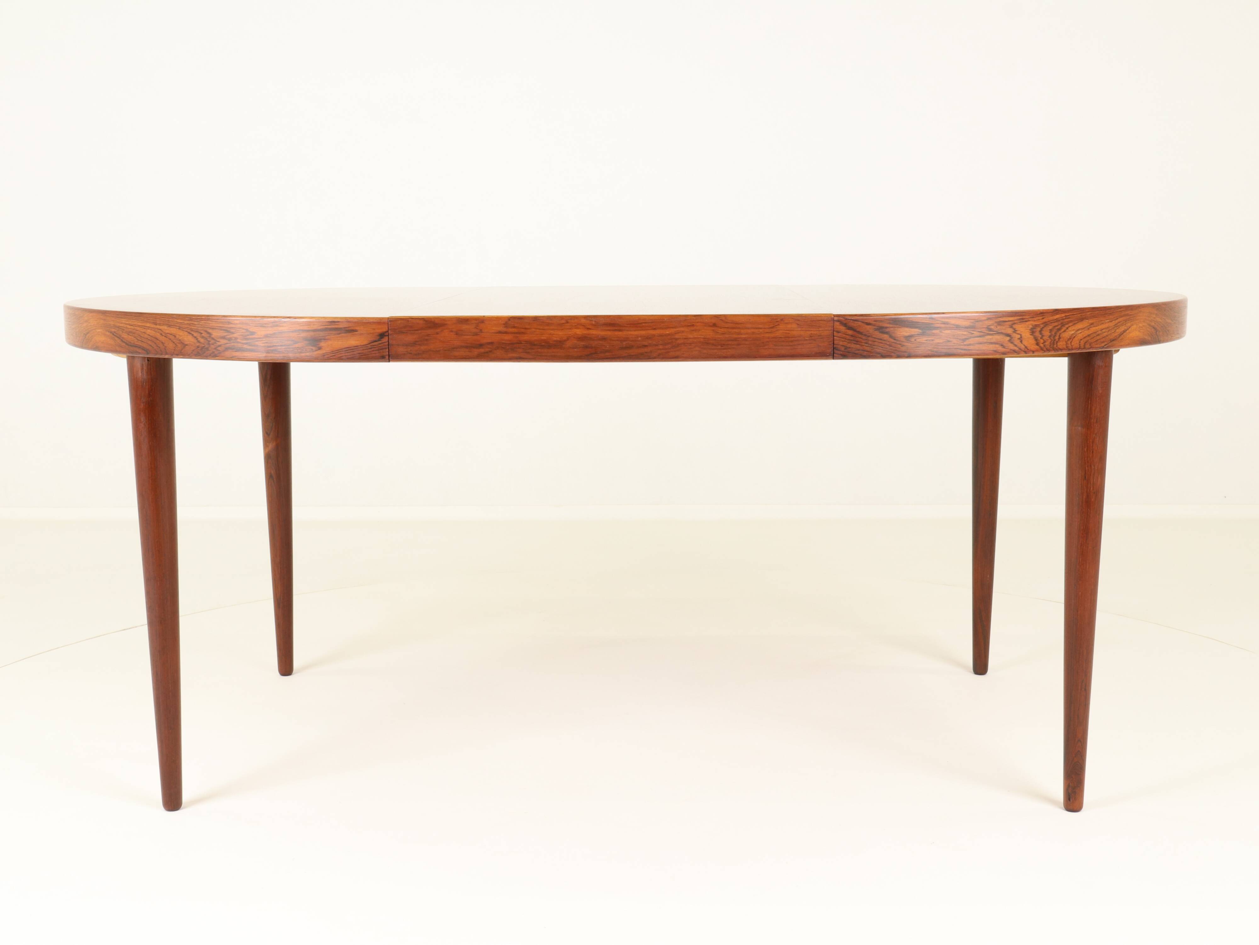 Extendable Rosewood Dining Table Model 56 by Villy Schou Andersen, Denmark, 1960s
