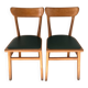 Paire de chaises scandinaves en hêtre massif