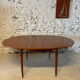 1960s Scandinavian extendable teak round table