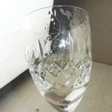 Former cut, engraved crystal water glass, Rogaska Gallia, Slovenia