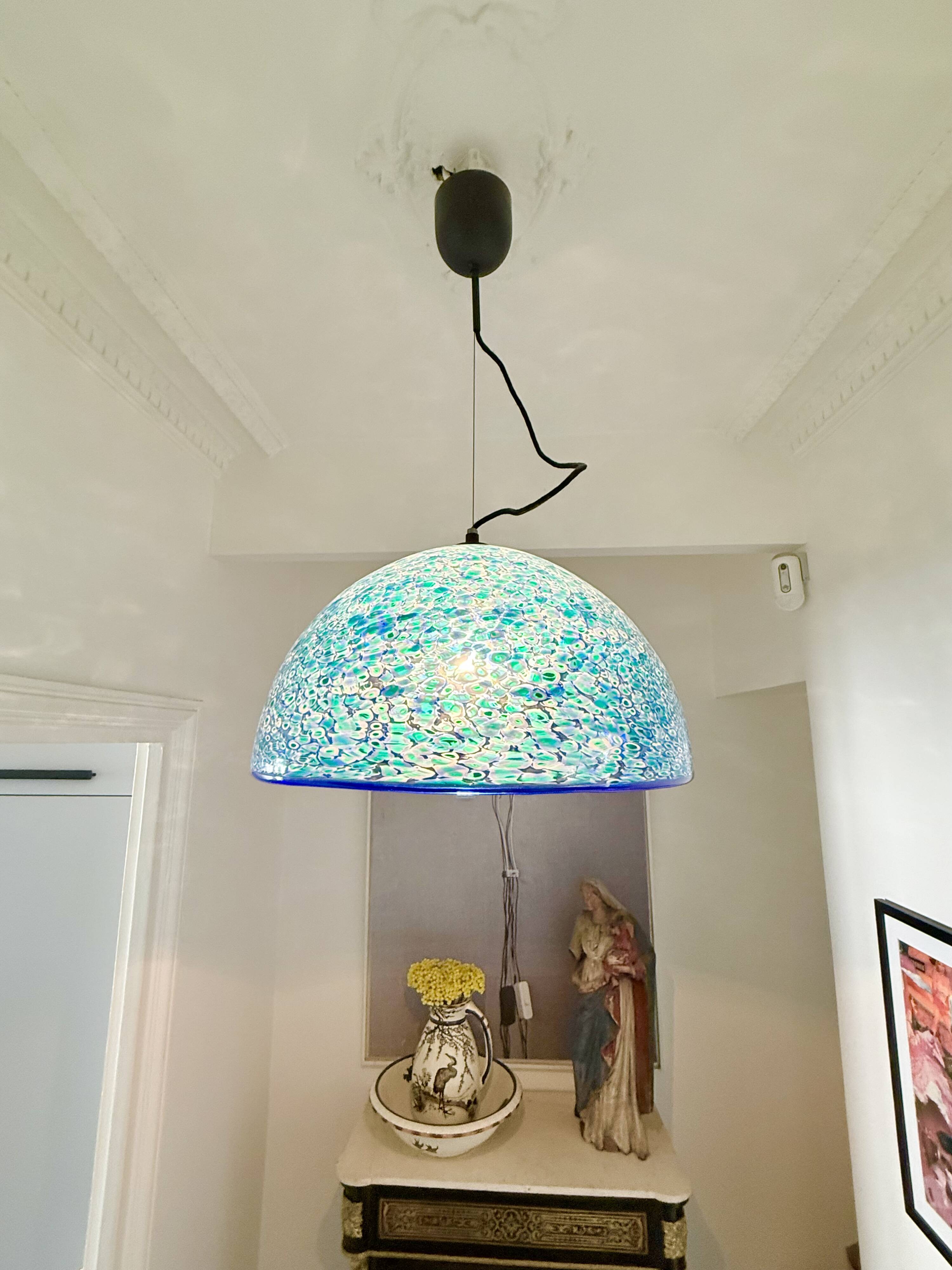 "Neverrino" suspension by Gae Aulenti, Vistosi edition.