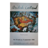 Affiche originale exposition d'Aristide Caillaud 1988