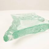 Solid crystal ashtray Fontana Arte Italy 1950s