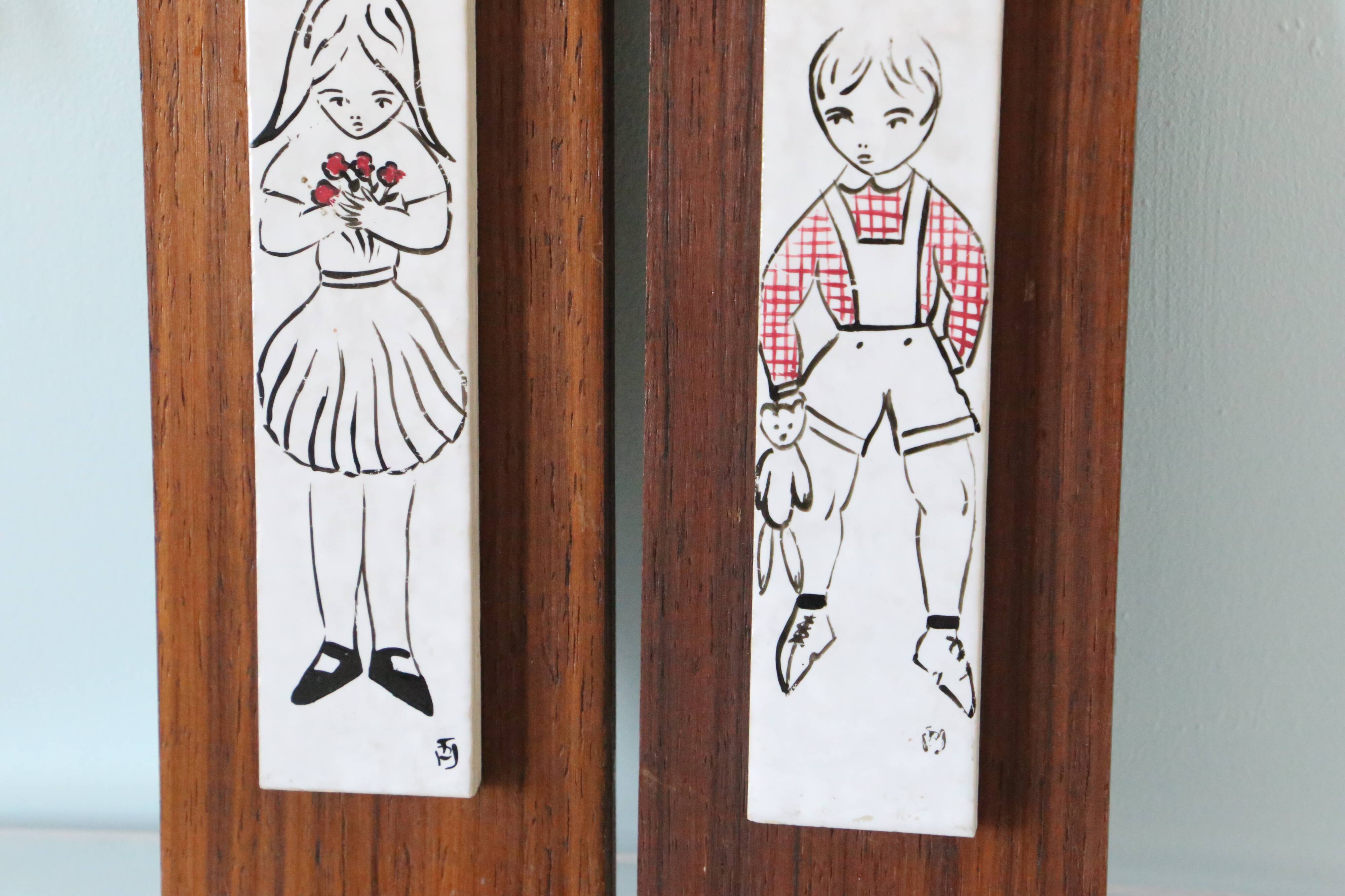 Ceramic wall paintings, vintage, vintage wall decoration