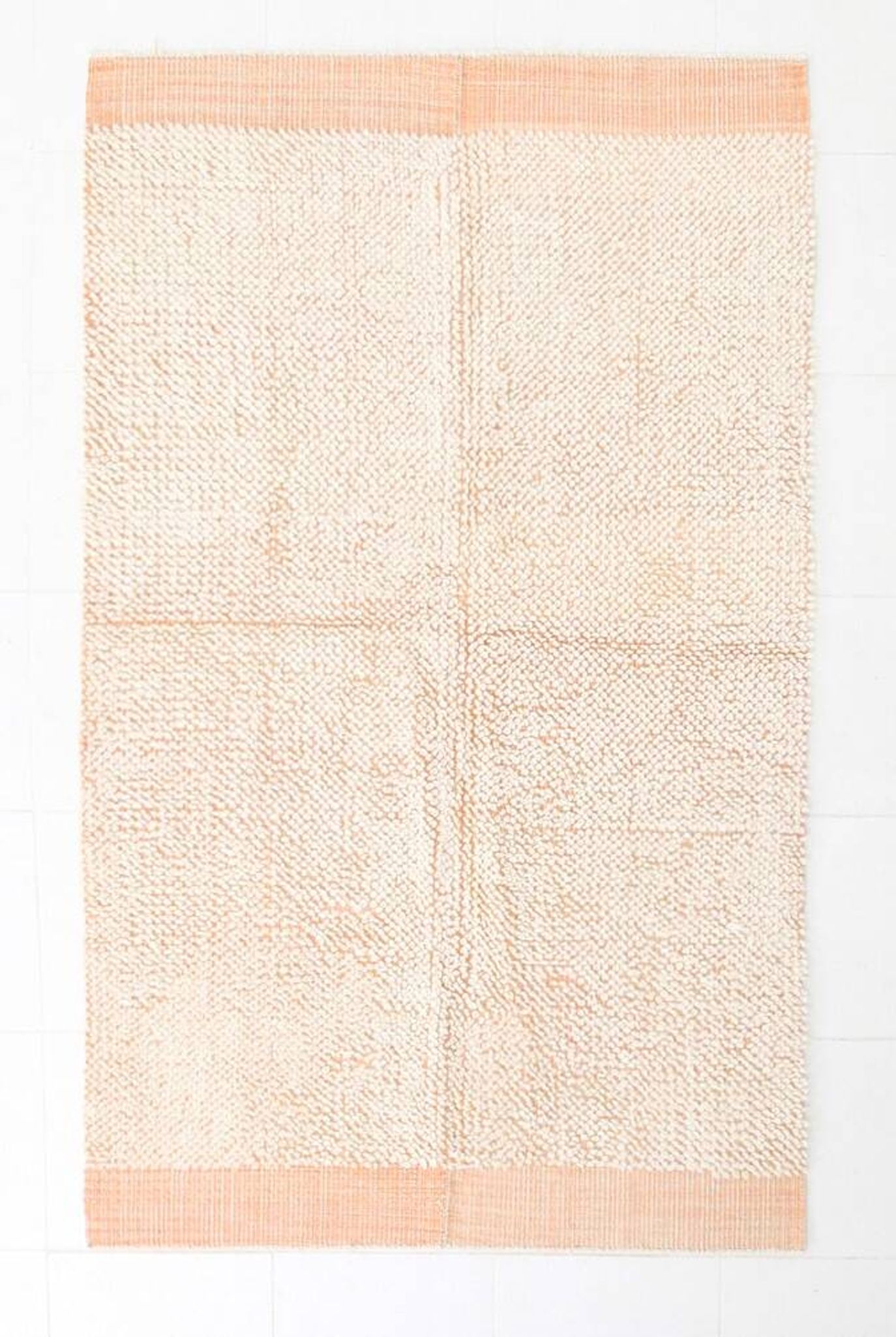 4x7 Salmon Beige Handmade Turkish Vintage Rug