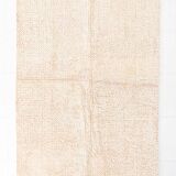 4x7 Salmon Beige Handmade Turkish Vintage Rug