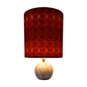 Lampe a poser 1970 marbre tissus