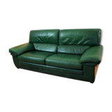 Canape cuir buffle vert 2 places