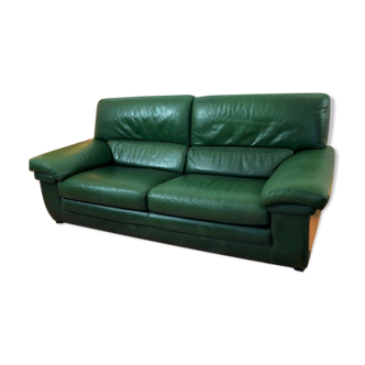 Canape cuir buffle green 2 places