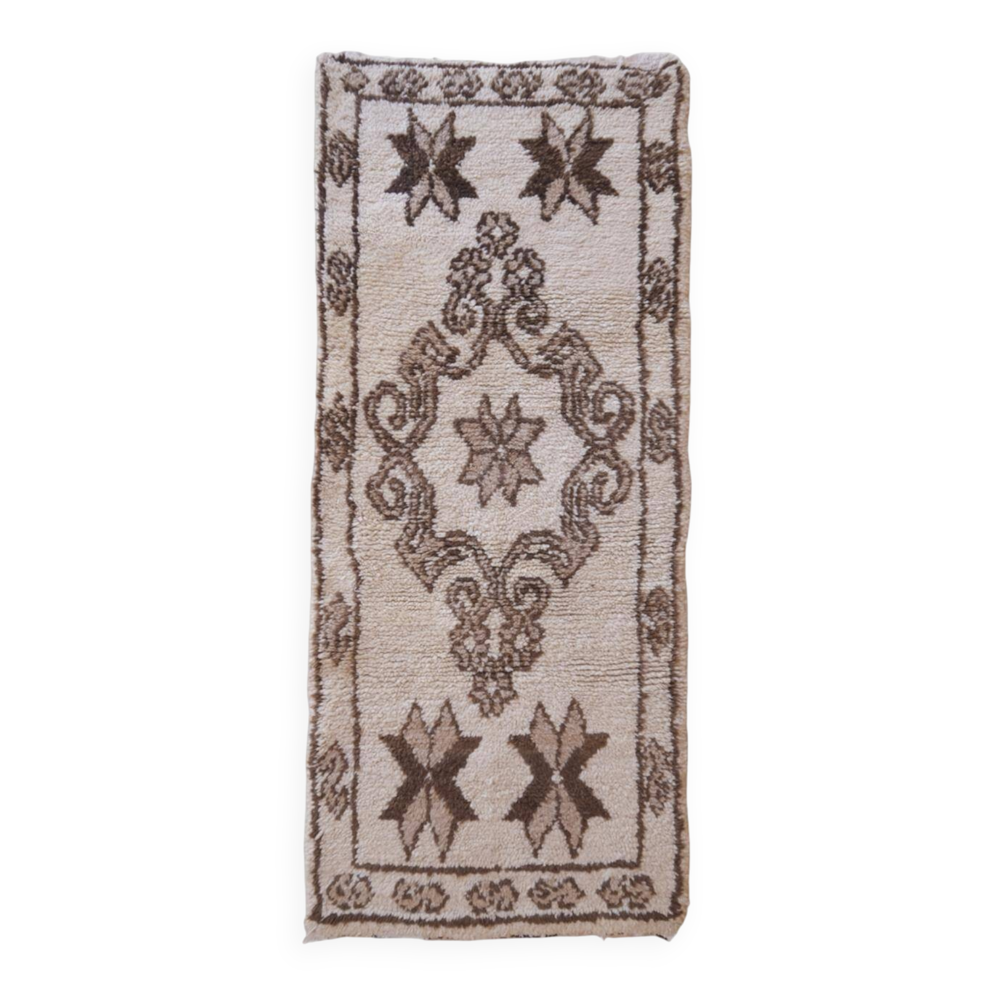 Vintage Berber Azilal Rug - 191 x 83 cm