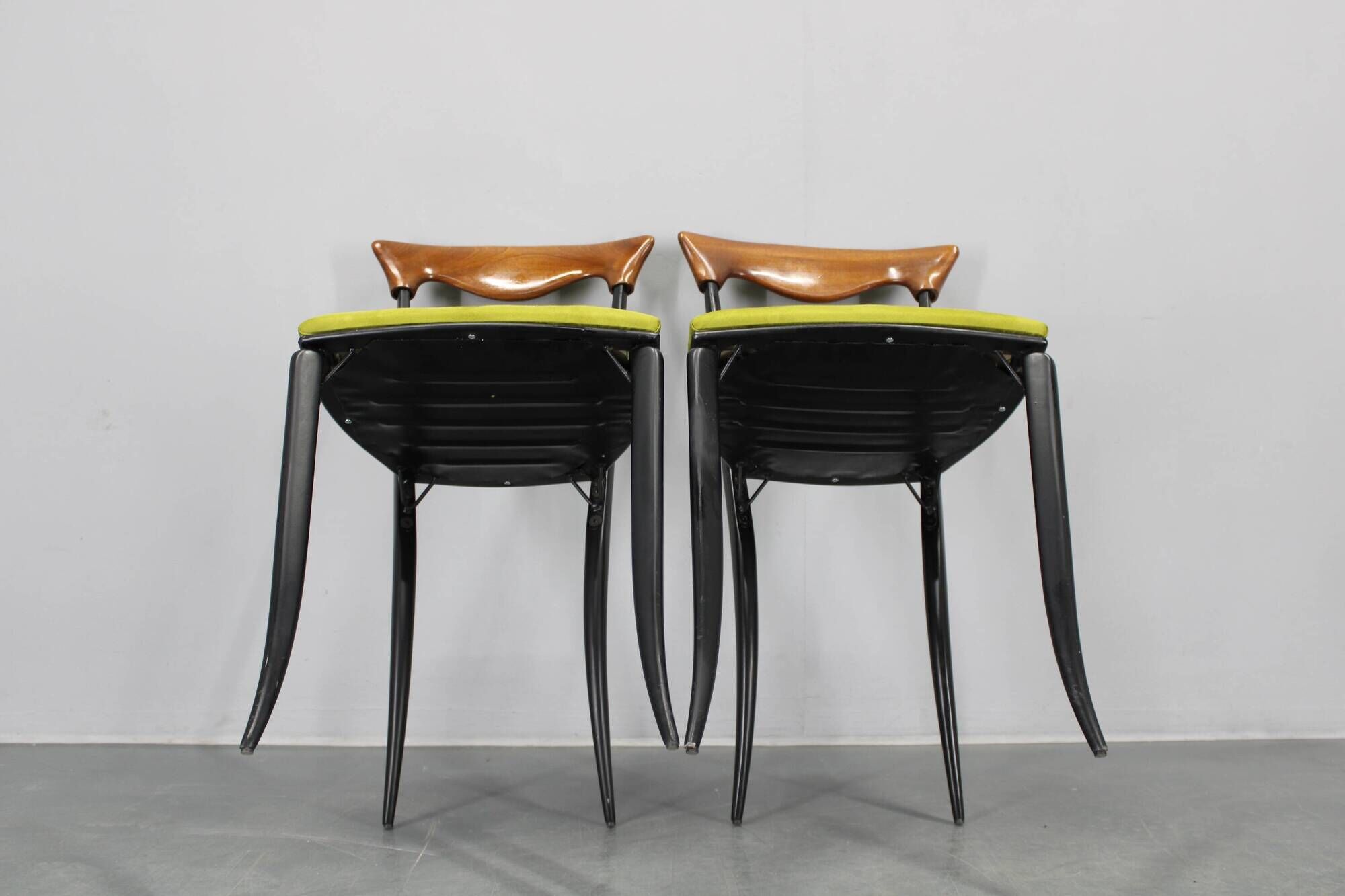 1970s set of eight Charme dining chairs by Fasem, Italy