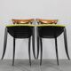 1970s set of eight Charme dining chairs by Fasem, Italy