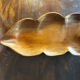 Fruit bowl, handcrafted pocket emptier in solid wood.
