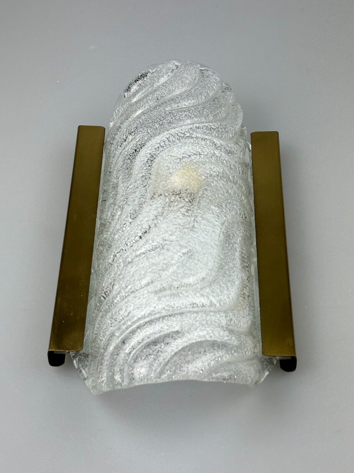 60s 70s wall lamp Fischer Leuchten Germany Wall Sconce Ice Glass Design