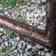Industrial arched metal window L128xH114 19th century glass roof 2 leaves