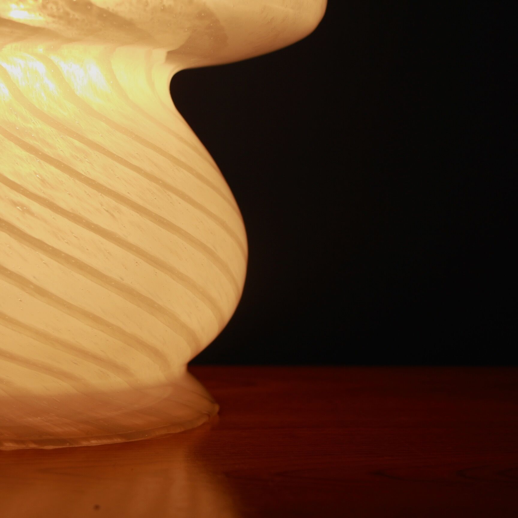 Murano glass mushroom lamp