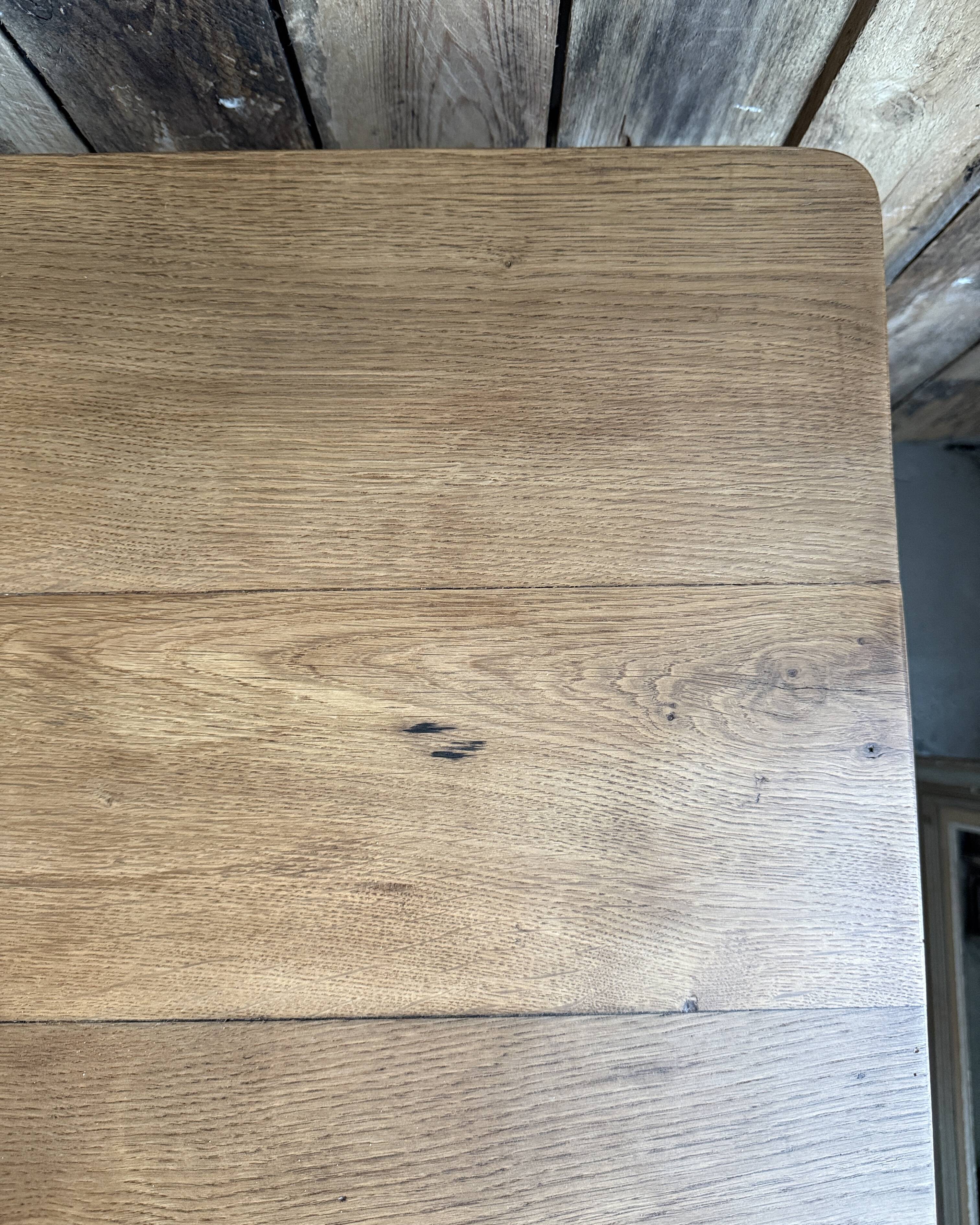 Art Deco table in solid oak (renovated)