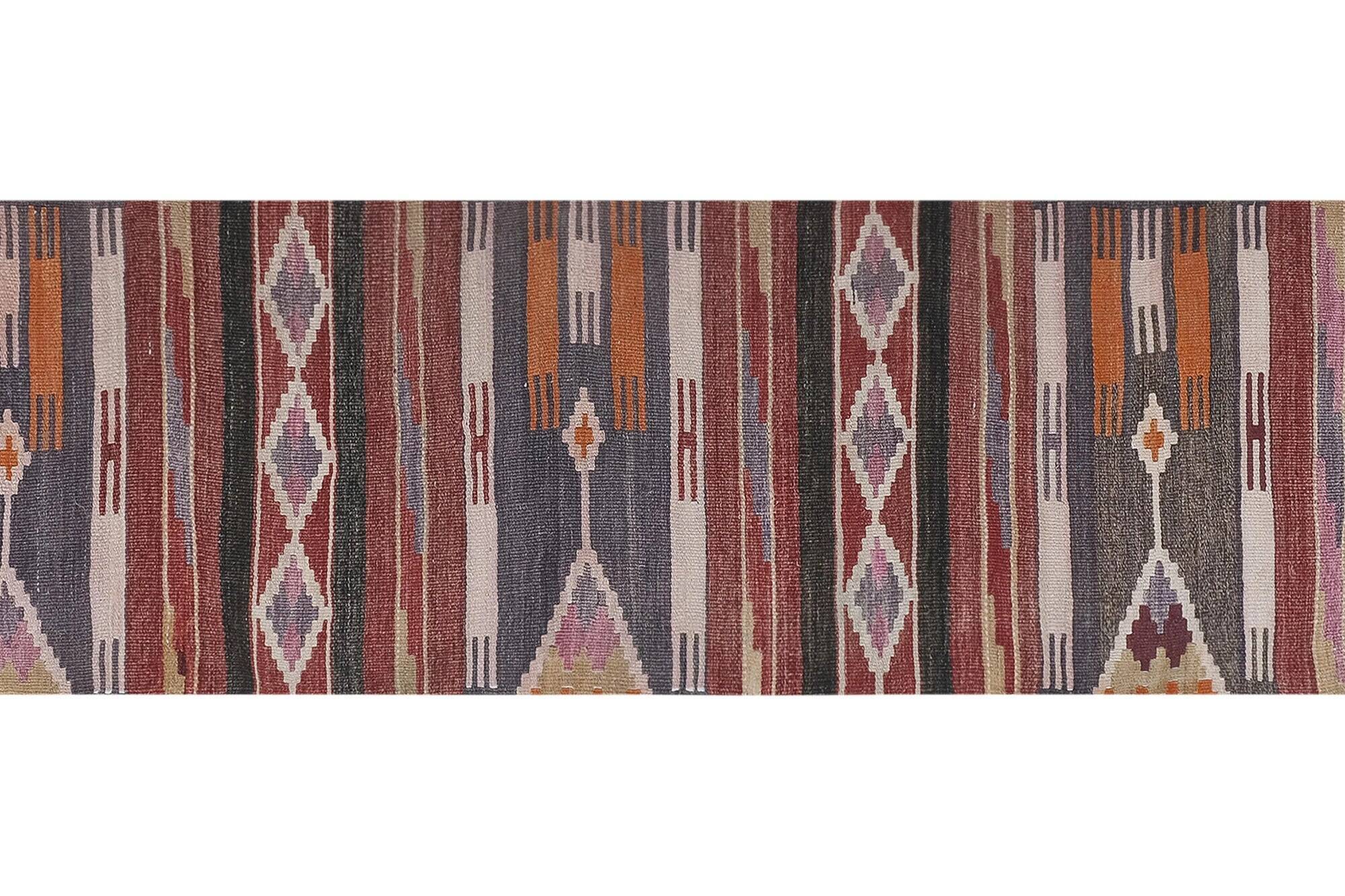 Vintage Turkish hallway rug 80x330 cm