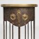 Art Nouveau wrought iron and brass high console Wiener Secession style