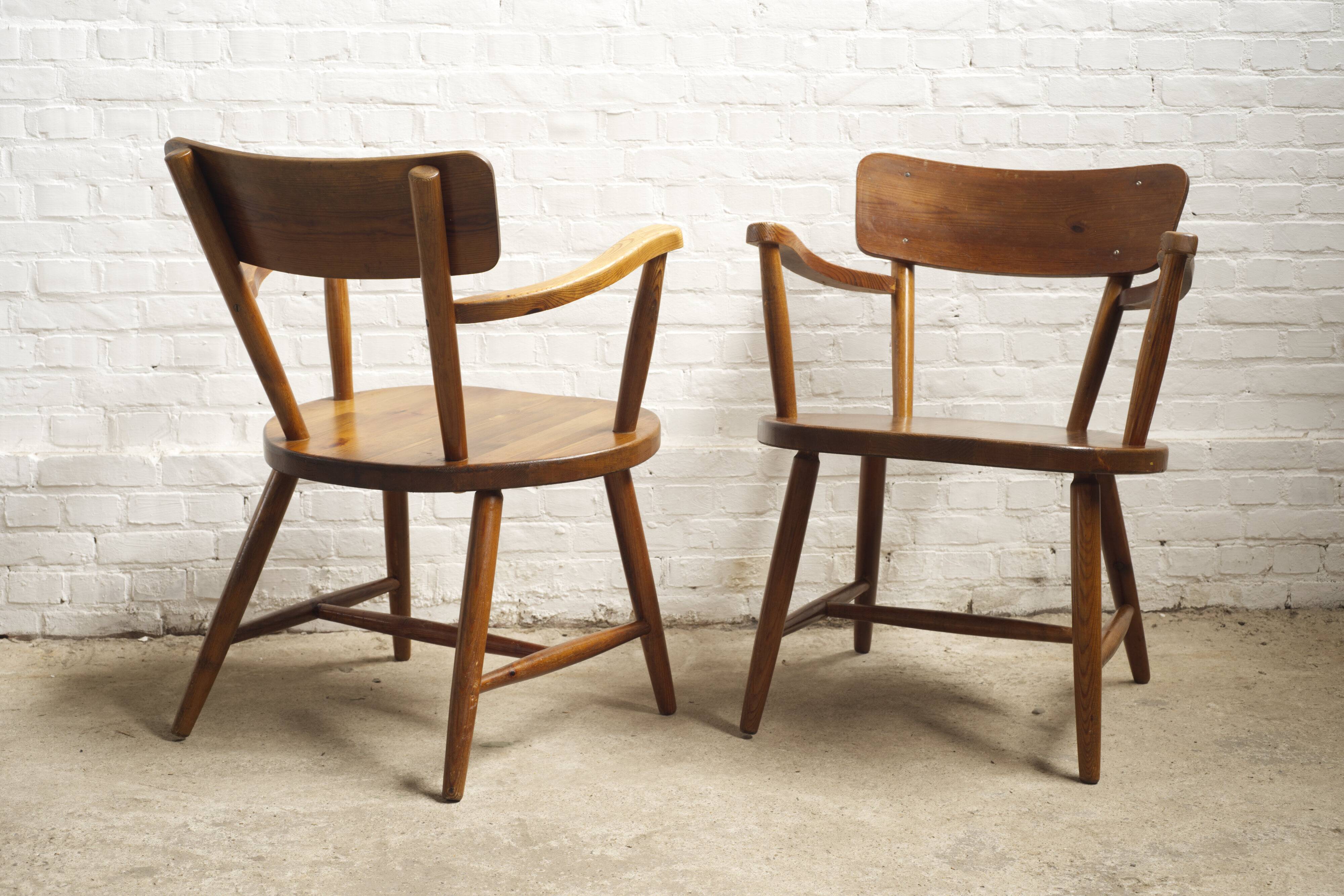 2x swedish cabin lounge armchairs