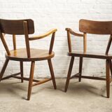 2x swedish cabin lounge armchairs