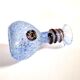 Coloured vase in blue and white glass paste – Murano bottle Italy