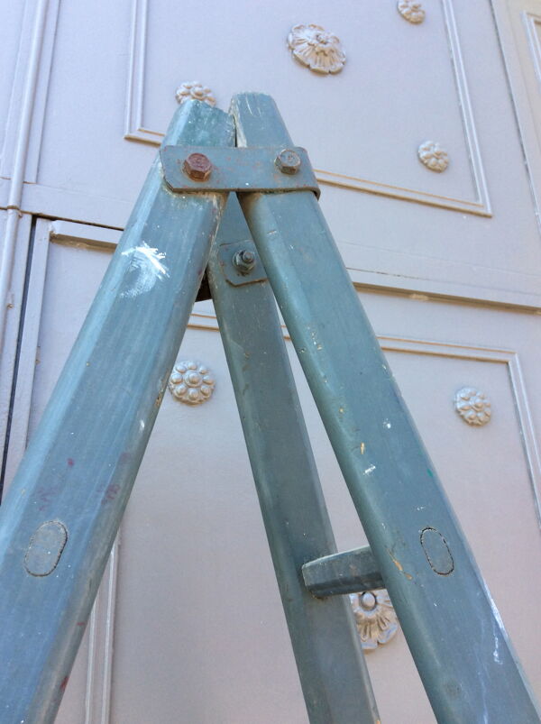 Échelle vintage bois 1900