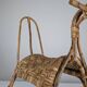 Children's rocking horse made of bamboo and rattan 1960s