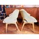 Pair of Erton bridge armchairs France from the 50s